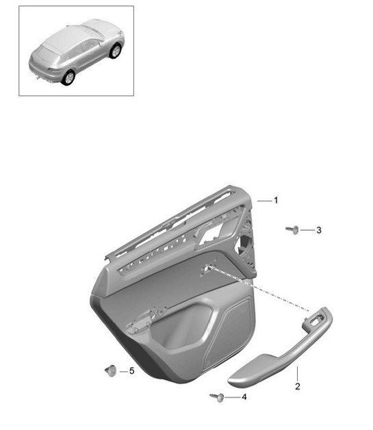 Diagram 808-070 Porsche Macan (95B) MK1 (2014-2018) Body