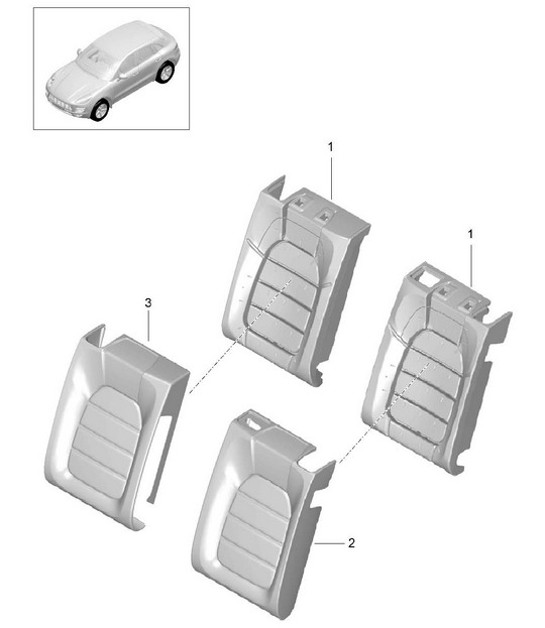 Diagram 817-045 Porsche Macan (95B) MK1 (2014-2018) Body