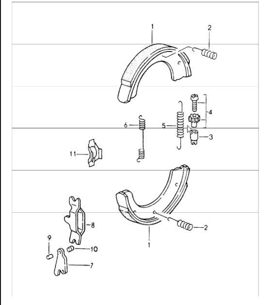 Diagram 603-06 Porsche 964 (911) (1989-1994) Wheels, Brakes