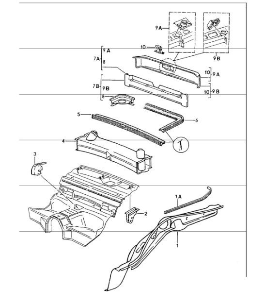 Diagram 801-15 Porsche 964 (911) (1989-1994) Body