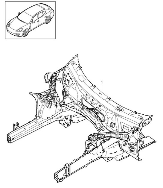 Diagram 801-005 Porsche Panamera 970 MK1 (2009-2013) Body