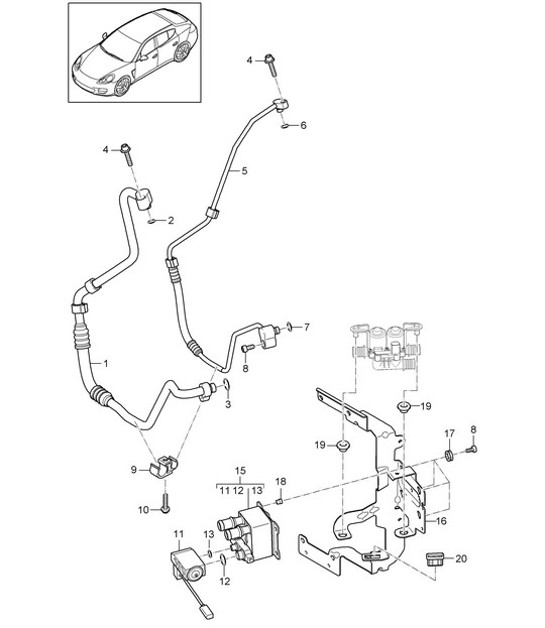 Diagram 813-061 Porsche Panamera 970 MK2 (2014-2016) Body