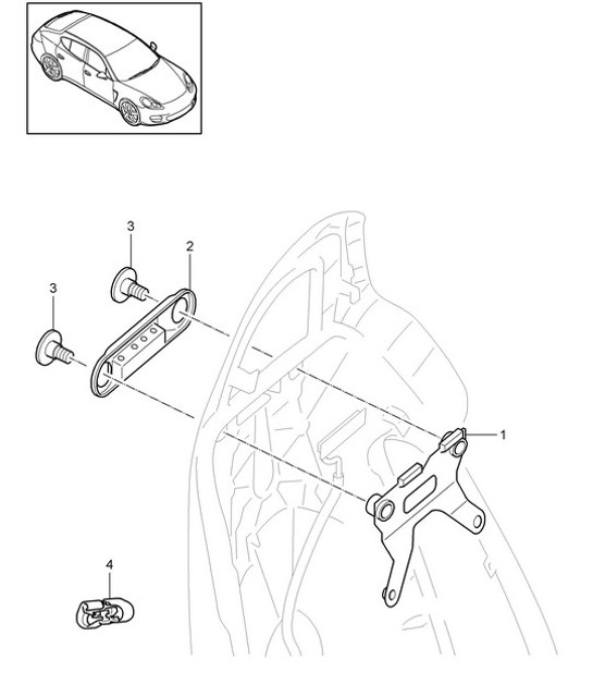 Diagram 817-020 Porsche Panamera 970 MK1 (2009-2013) Body