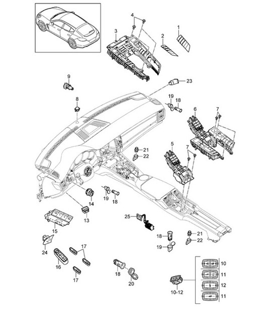 Diagram 903-005 Porsche Panamera 970 MK1 (2009-2013) Electrical equipment