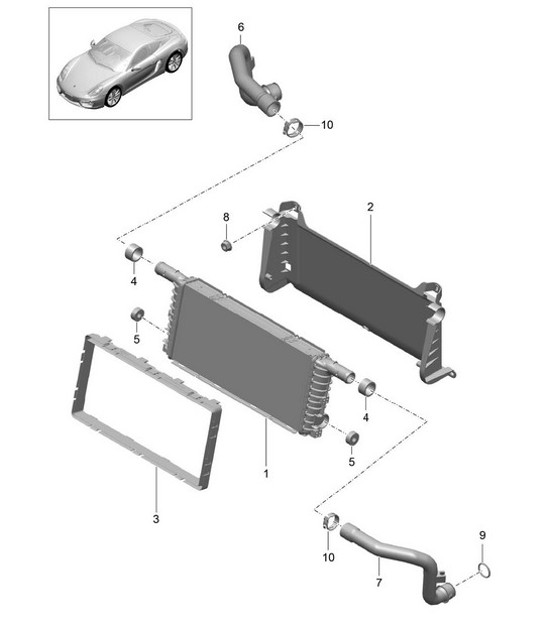 Diagram 105-017 Porsche Cayman 987C/981C (2005-2016) Engine