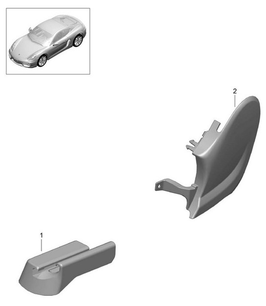 Diagram 817-015 Porsche Cayman 987C/981C (2005-2016) Body