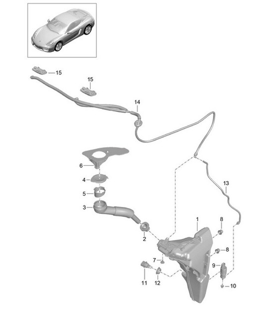 Diagram 904-010 Porsche Cayman 987C/981C (2005-2016) Electrical equipment