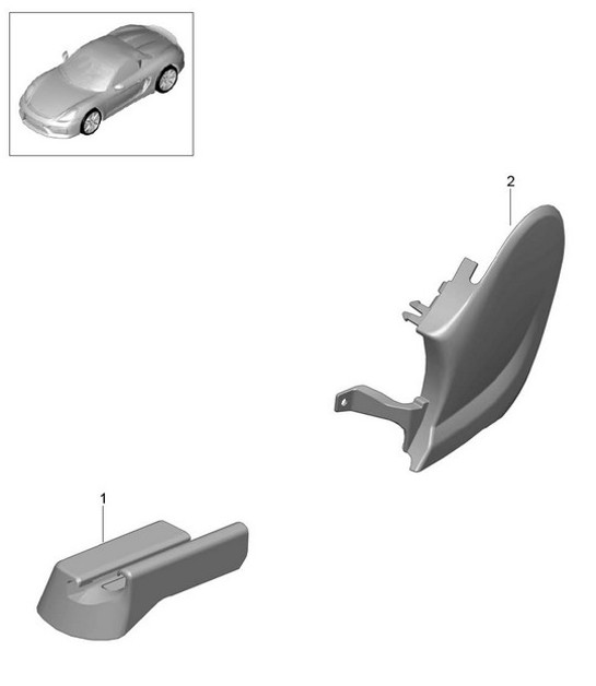 Diagram 817-015 Porsche Boxster 986/987/981 (1997-2016) Body