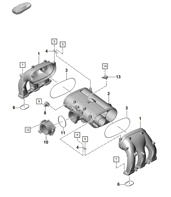 Diagram 107-011 Porsche Boxster 718 (982) 2017>> Engine