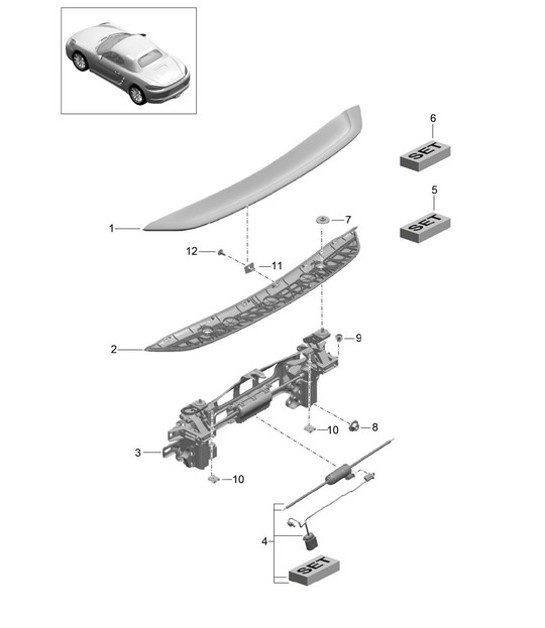 Diagram 803-007 Porsche Boxster 718 (982) 2017>> Body