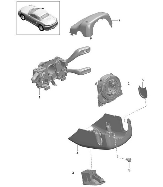 Diagram 903-010 Porsche Boxster 718 (982) 2017>> Electrical equipment