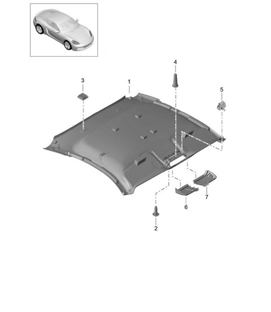 Diagram 807-008 Porsche Cayman 718C (982C) 2017>> Body