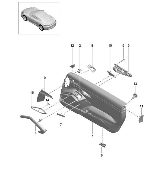 Diagram 808-020 Porsche Cayman 718C (982C) 2017>> Body