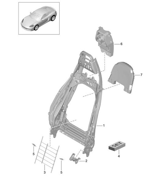 Diagram 817-006 Porsche Cayman 718C (982C) 2017>> Body