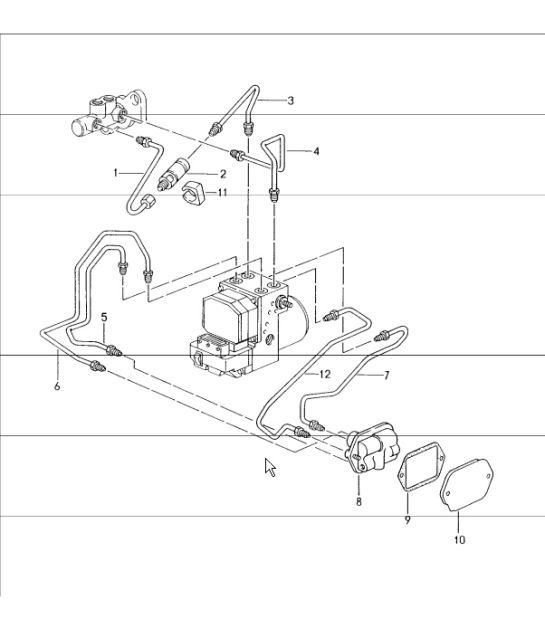 Diagram 604-08 Porsche Boxster 986/987/981 (1997-2016) Wheels, Brakes