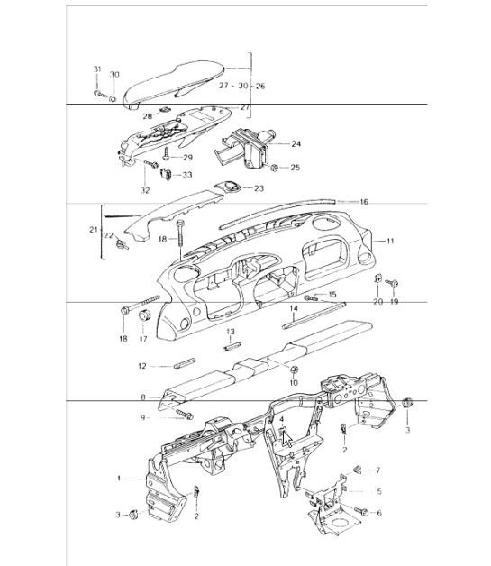 Diagram 809-00 Porsche Boxster 986/987/981 (1997-2016) Body