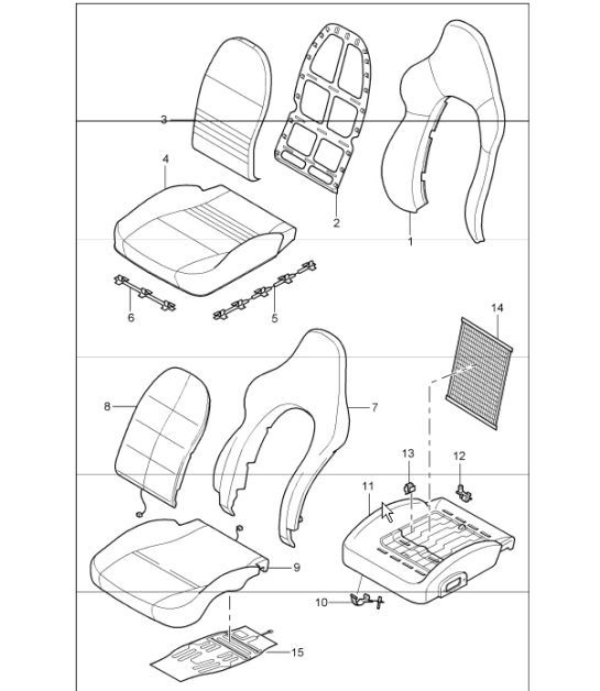 Diagram 817-25 Porsche Boxster 986/987/981 (1997-2016) Body