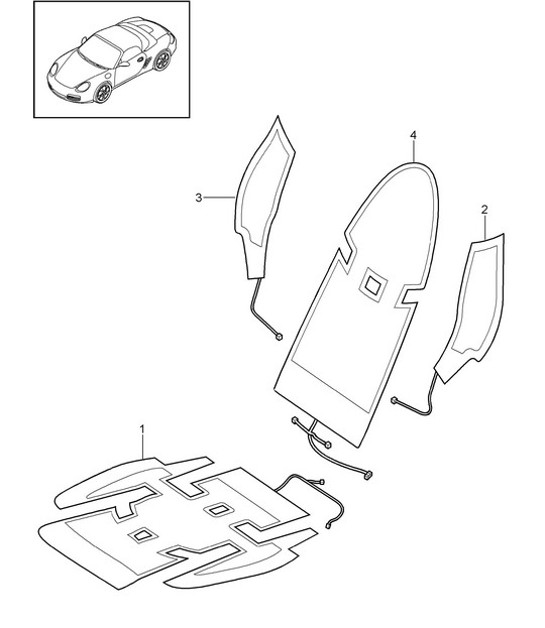 Diagram 817-018 Porsche Boxster 986/987/981 (1997-2016) Body