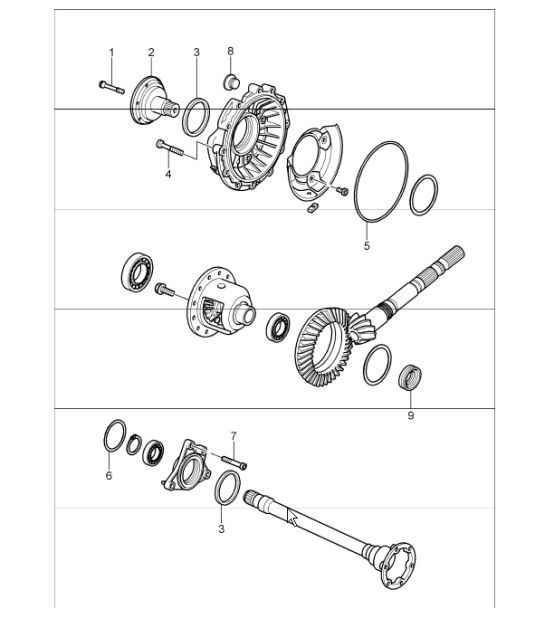 Diagram 320-03 Porsche Boxster 986/987/981 (1997-2016) Transmission