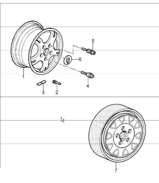 Diagram 601-00 Porsche 997 MKII GT2 RS 2011>> 车轮、制动器