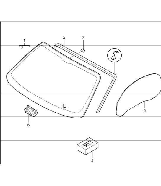 Diagram 805-00 Porsche Boxster 986/987/981 (1997-2016) Body