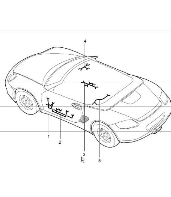 Diagram 902-15 Porsche Boxster 986/987/981 (1997-2016) Electrical equipment