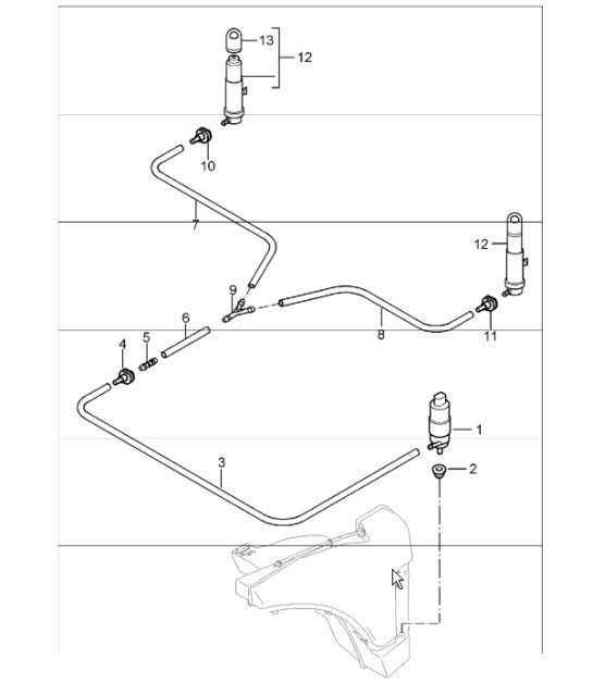 Diagram 904-20 Porsche Boxster 986/987/981 (1997-2016) Electrical equipment