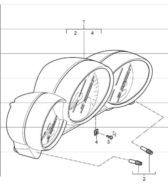 Diagram 906-02 Porsche Boxster 986/987/981 (1997-2016) Electrical equipment