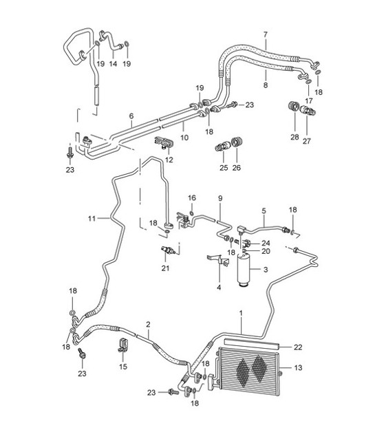 Diagram 813-025 Porsche Cayman 987C/981C (2005-2016) Body