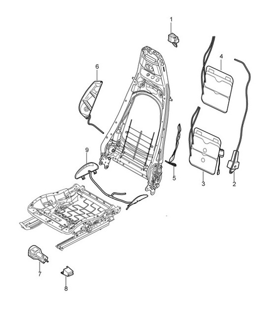 Diagram 817-022 Porsche Cayman 987C/981C (2005-2016) Body