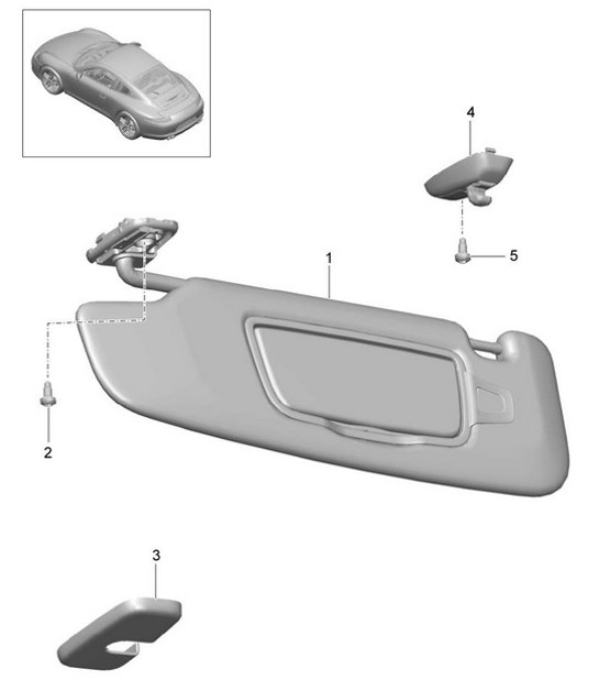 Diagram 807-065 Porsche 991 (911) MK1 2012-2016 Body