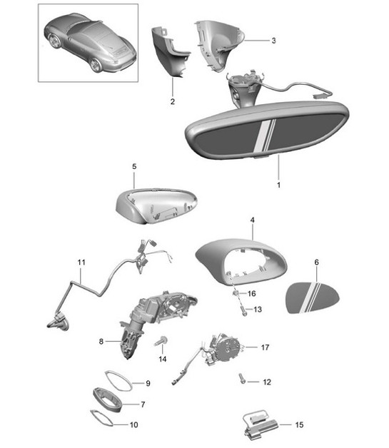 Diagram 809-050 Porsche 991 (911) MK1 2012-2016 Body