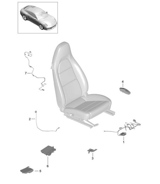 Diagram 817-010 Porsche 991 (911) MK2 2016-2019 Body