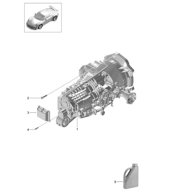 Diagram 302-000 Porsche 991 (911) MK1 2012-2016 Transmission