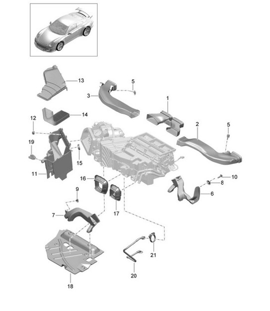 Diagram 813-005 Porsche 991 (911) MK1 2012-2016 Body