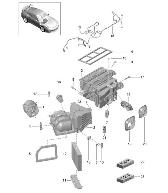 Diagram 813-010 Porsche 991 (911) MK1 2012-2016 Body