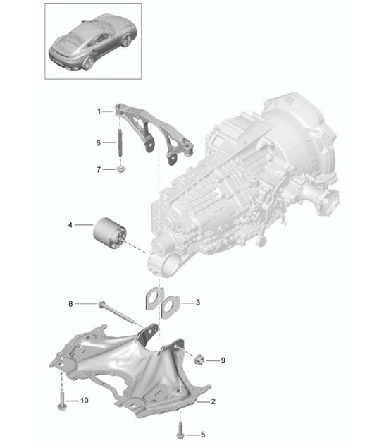 Diagram 306-000 Porsche 991 (911) MK1 2012-2016 Transmission