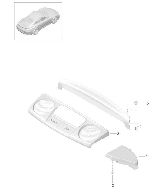 Diagram 801-082 Porsche 991 (911) MK2 2016-2019 Body