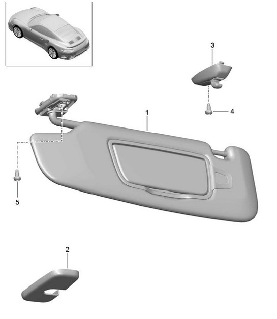 Diagram 807-067 Porsche 991 (911) MK1 2012-2016 Body