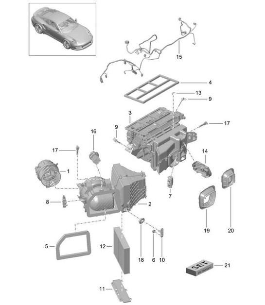 Diagram 813-010 Porsche 991 (911) MK1 2012-2016 Body