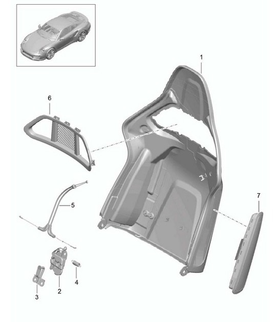 Diagram 817-006 Porsche 991 (911) MK1 2012-2016 Body