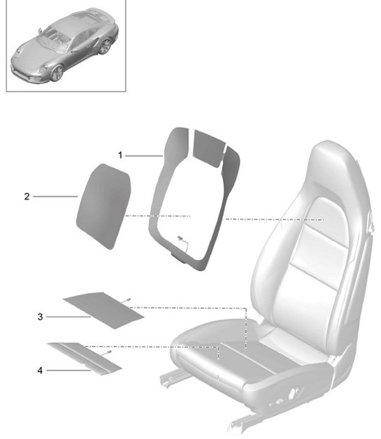 Diagram 817-013 Porsche 991 (911) MK2 2016-2019 Body