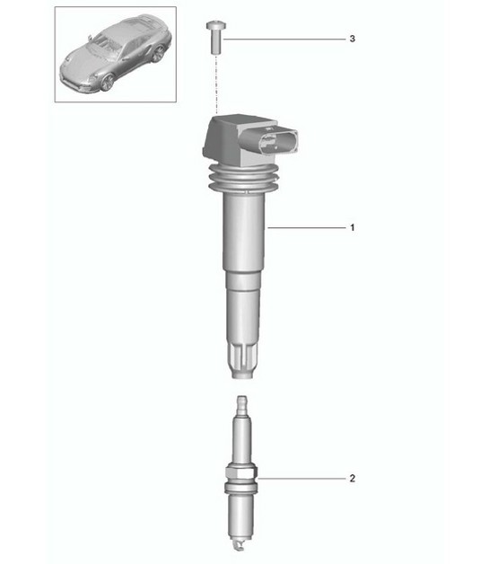 Diagram 901-000 Porsche 991 (911) MK1 2012-2016 Electrical equipment