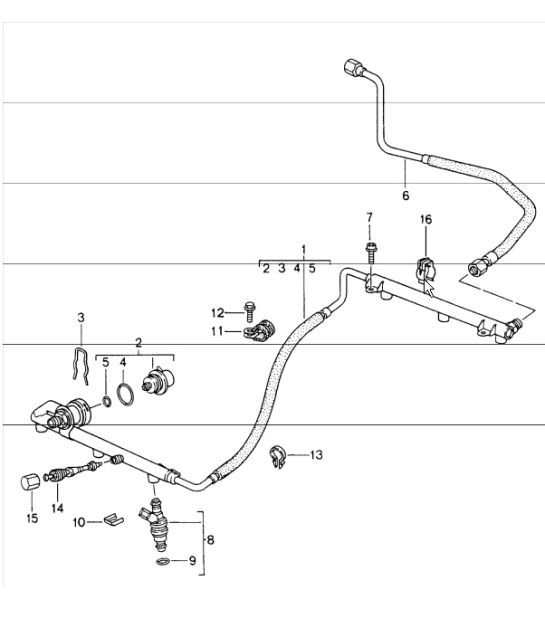 Diagram 107-05 Porsche 993 (911) (1994-1998) Engine