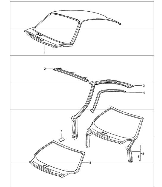 Diagram 801-45 Porsche 993 (911) (1994-1998) Body