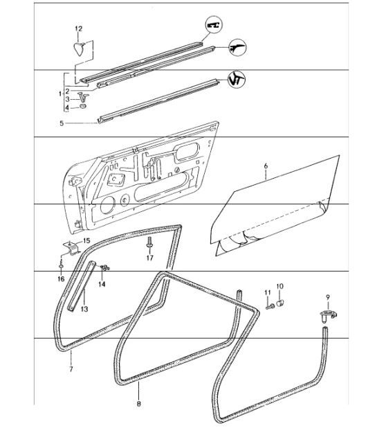 Diagram 804-05 Porsche 993 (911) (1994-1998) Body