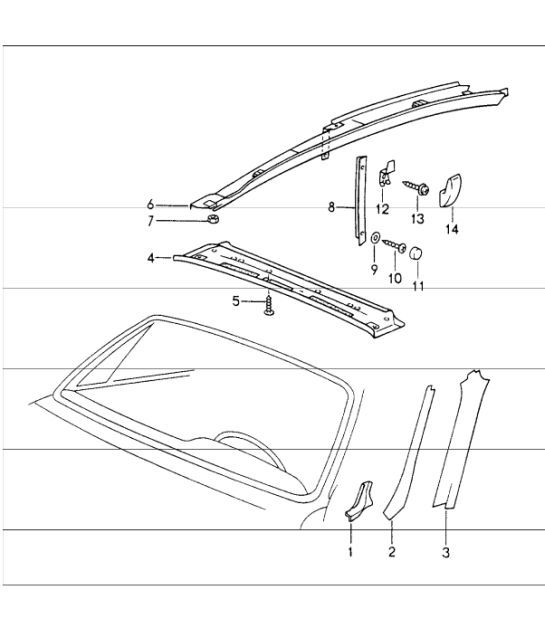 Diagram 807-09 Porsche 993 (911) (1994-1998) Body