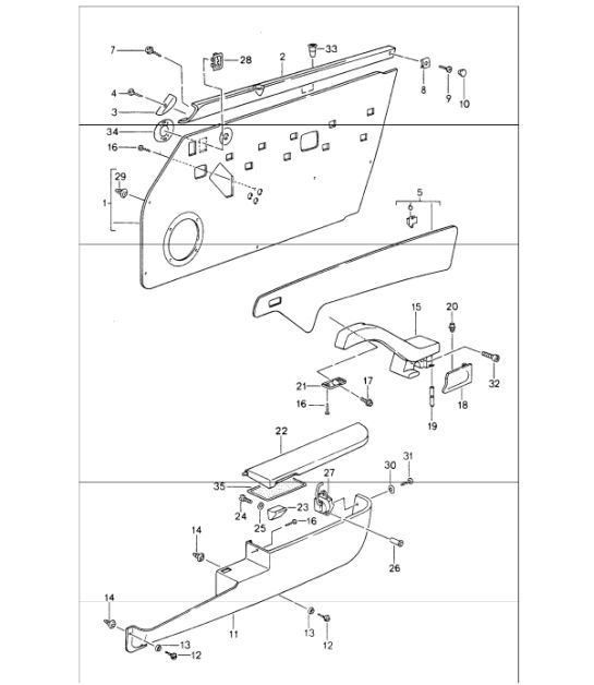 Diagram 807-10 Porsche 993 (911) (1994-1998) Body