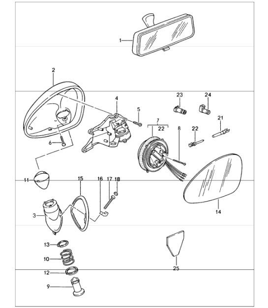 Diagram 809-10 Porsche 993 (911) (1994-1998) Body