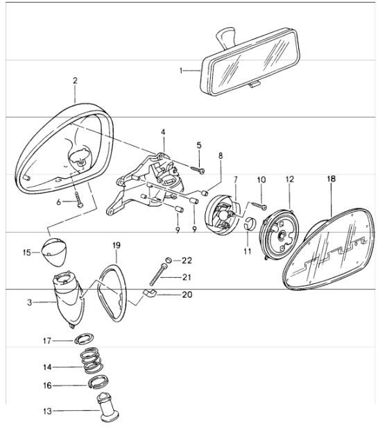 Diagram 809-12 Porsche 993 (911) (1994-1998) Body